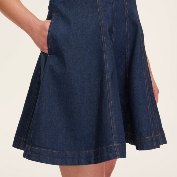 NWT Kate Spade x Target Denim Seamed Mini Dress - Picture 4 of 7